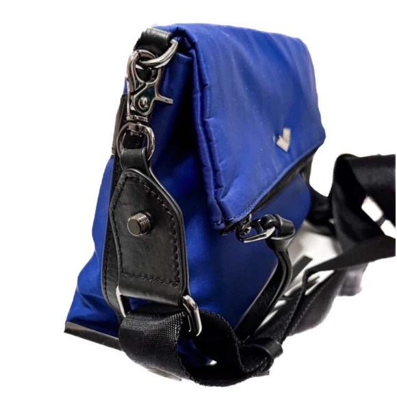 Botkier Handbags - NEW - Botkier Cobalt Blue Nylon Crossbody Bag Chrome Accents & Adjustable Strap